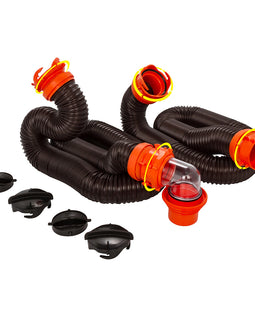 Camco RhinoFLEX 20 Sewer Hose Kit w/4 In 1 Elbow Caps [39741]
