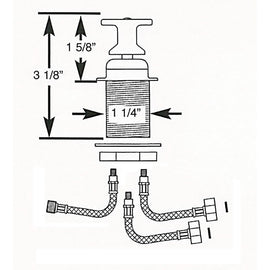 Scandvik T-Handle Shower Mixer Control [10617P]