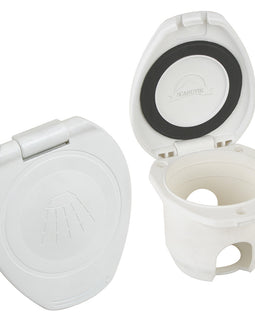 Scandvik Replacement White Cup  Cap f/Recessed Shower [12104P]