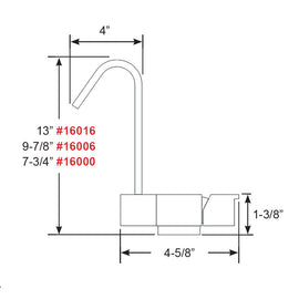 Scandvik Geometric Style Fold Down Mixer - 7.75" Height [16000]