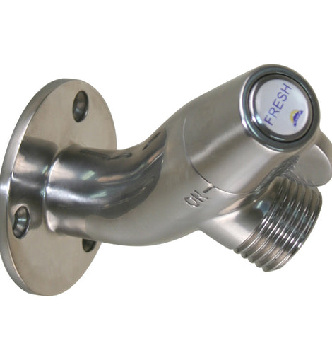 Scandvik Ceramic Angled Washdown Valve - SS Spigot [10175P]