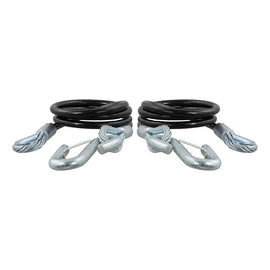 CURT 44-1/2" Safety Cables w/2 Snap Hooks - 5,000 lbs. - Vinyl Coated - 2 Pack [80151]