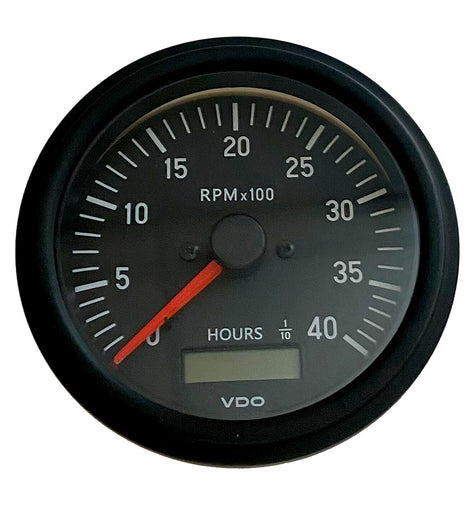 VDO Cockpit International Gen II 4K RPM Tachometer w/Hourmeter [333-93500]