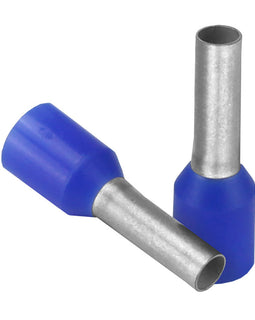 Pacer Blue 14 AWG Wire Ferrule - 8mm Length - 25 Pack [TFRL14-8MM-25]