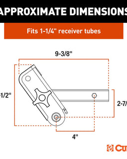 CURT ActiveLink 1-1/4" Receiver Shank - Up to 3500 lbs [18401]