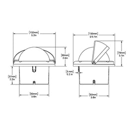 Ritchie SS-1002 SuperSport Compass - Flush Mount - Black [SS-1002]