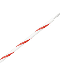 Pacer 16 AWG Gauge Striped Marine Wire 500' Spool - White w/Red Stripe [WUL16WH-2-500]