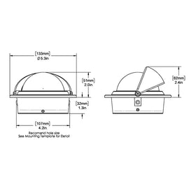 Ritchie F-83 Voyager Compass - Flush Mount - Black [F-83]