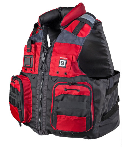 Bluestorm Classic Adult Fishing Life Jacket - Nitro Red - S/M [BS-70B-RED-S/M]