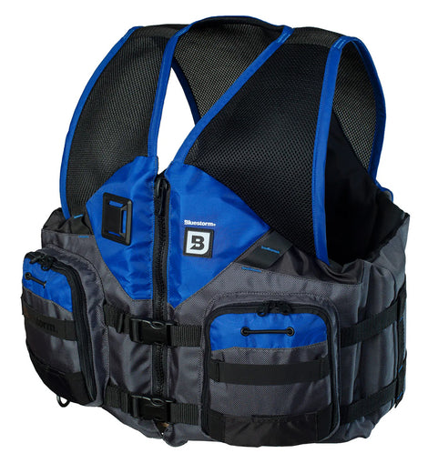 Bluestorm Sportsman Adult Mesh Fishing Life Jacket - Deep Blue - L/XL [BS-105-BLU-L/XL]