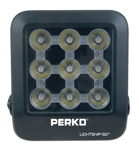 Perko Lightship 50 LED High Performance Floodlight - 12/24V - Black [1643050F0B]