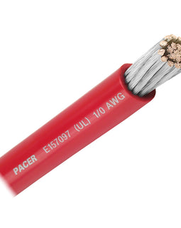 Pacer Red 1/0 AWG Battery Cable - 50' [WUL1/0RD-50]