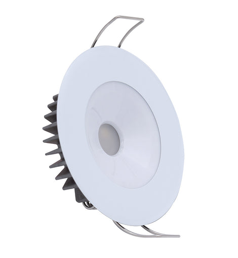 Lumitec Illusion Flush Mount LED Down Light - Spectrum RGBW - Cool White - White Housing [117127]