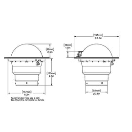 Ritchie SS-5000W SuperSport Compass - Flush Mount - White [SS-5000W]