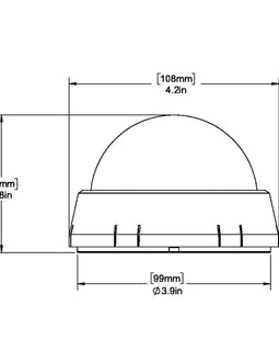 Ritchie XP-99W Kayaker Compass - Surface Mount - White [XP-99W]