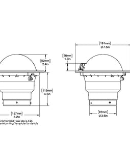 Ritchie FB-500 Globemaster Compass - Flush Mount - Black - 12V - 5 Degree Card [FB-500]