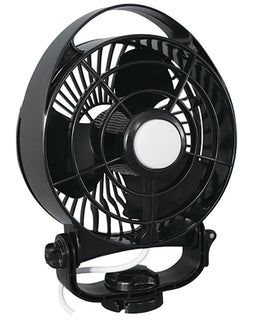 SEEKR by Caframo Maestro 12V 3-Speed 6" Marine Fan w/LED Light - Black [7482CABBX]
