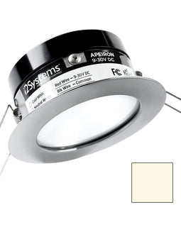 i2Systems Apeiron PRO A503 - 3W Spring Mount Light - Round - Neutral White - Brushed Nickel Finish [A503-41BBD]