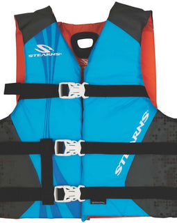 Stearns Antimicrobial Nylon Vest Life Jacket - 30-50lbs - Blue [2000036885]
