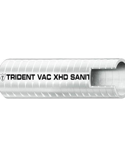 Trident Marine 1-1/2" VAC XHD Sanitation Hose - Hard PVC Helix - White - Sold by the Foot [148-1126-FT]