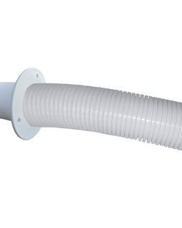 Trident Marine 4 White Stern Flex Hose w/Transom Flange [TFK-4W]