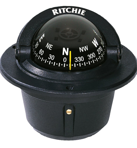Ritchie F-50 Explorer Compass - Flush Mount - Black [F-50]