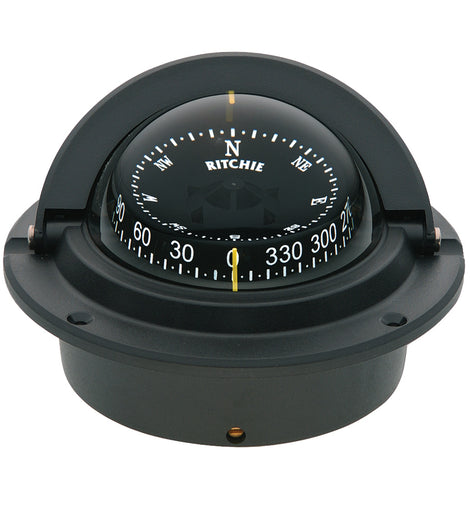 Ritchie F-83 Voyager Compass - Flush Mount - Black [F-83]