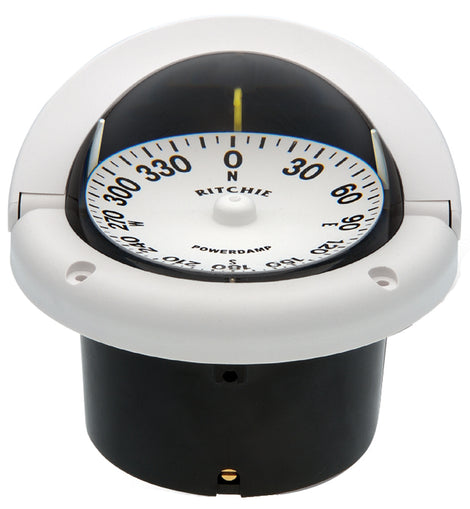 Ritchie HF-742W Helmsman Compass - Flush Mount - White [HF-742W]