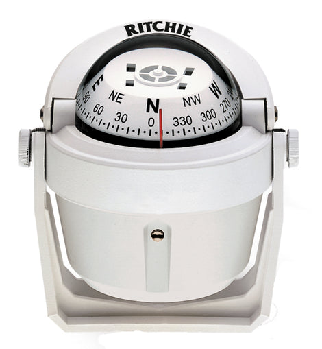 Ritchie B-51W Explorer Compass - Bracket Mount - White [B-51W]