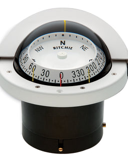 Ritchie FNW-203 Navigator Compass - Flush Mount - White [FNW-203]