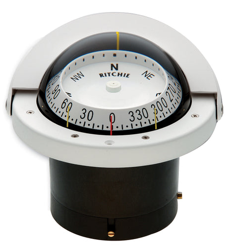 Ritchie FNW-203 Navigator Compass - Flush Mount - White [FNW-203]