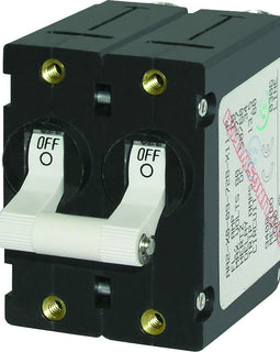 Blue Sea 7242 A-Series Double Pole Toggle - 50AMP - White [7242]