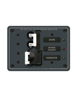 Blue Sea 8032 AC Toggle Source Selector 120V AC - 30AMP - White Switches [8032]