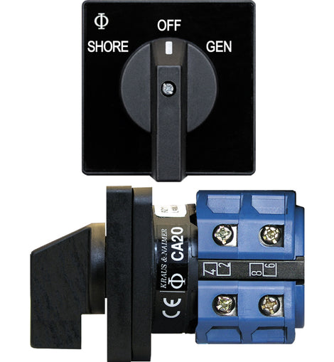 Blue Sea 9009 Switch, AC 120VAC 32A OFF +2 Position [9009]