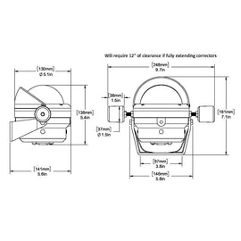 Ritchie HB-845 Helmsman Steel Boat Compass - Bracket Mount - Black [HB-845]