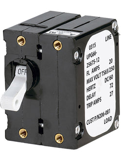 Paneltronics 'A' Frame Magnetic Circuit Breaker - 25 Amps - Double Pole [206-082S]