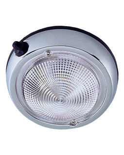 Perko Surface Mount Dome Light - 6" O.D.(5" Lens) - Chrome Plated [0300DP2CHR]