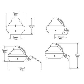 Ritchie X-10W-M RitchieSport Compass - Bracket Mount - White [X-10W-M]