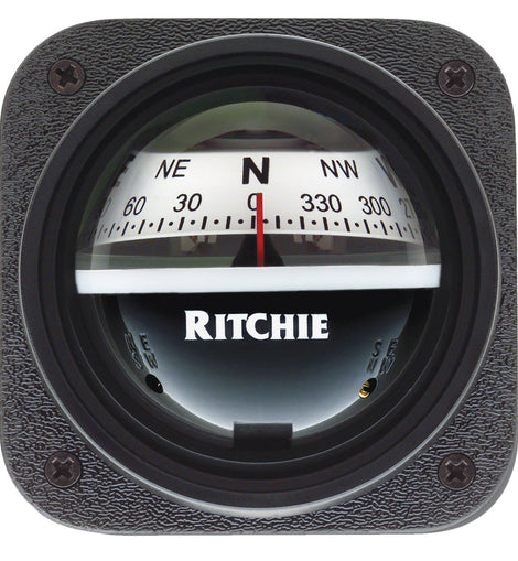 Ritchie V-537W Explorer Compass - Bulkhead Mount - White Dial [V-537W]