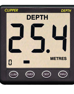 Clipper Depth Instrument w/Thru Hull Transducer & Cover [CL-D]