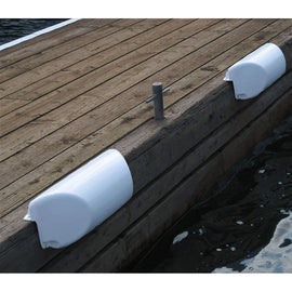 Dock Edge Dolphin Dockside Bumper 7" x 16" Straight - White [1060-W-F]