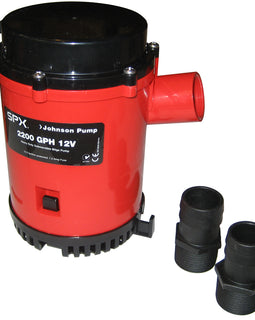 Johnson Pump 2200 GPH Bilge Pump 1-1/8" Hose 12V Threaded Port [22004]