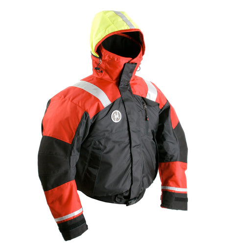 First Watch AB-1100 Flotation Bomber Jacket - Red/Black - Large [AB-1100-RB-L]