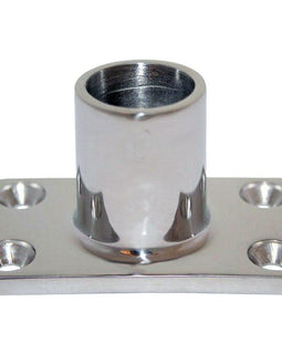 Whitecap 1" O.D. 90 Degree Rectangle Base SS Rail Fitting [6141C]