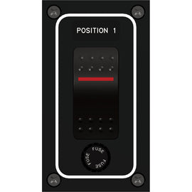 Paneltronics Waterproof Panel - DC 1-Position Illuminated Rocker Switch & Fuse [9960010B]