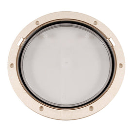 Beckson 8" Clear Center Pry-Out Deck Plate - Beige [DP81-N-C]