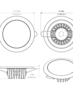 Lumitec Mirage - Flush Mount Down Light - Glass Finish/White Bezel - 4-Color White/Red/Blue/Purple Non-Dimming [113120]