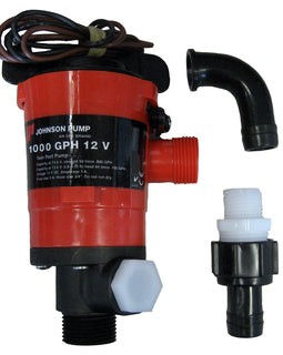 Johnson Pump Twin Port 1000 GPH Livewell Aerating Pump - 12V [48903]