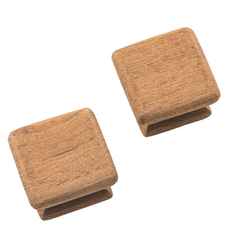 Whitecap Teak Square Drawer Knob - 1-1/8