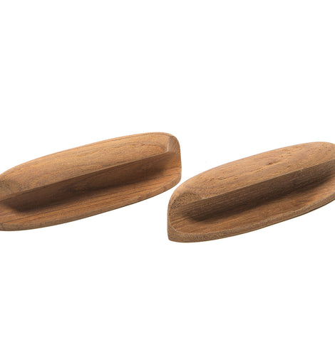 Whitecap Teak Oval Drawer Pull - 4